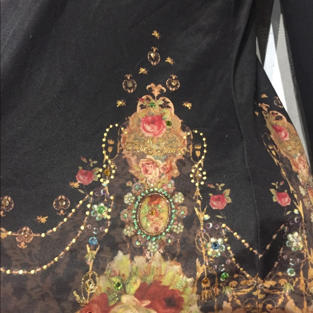 Michal negrin top preowned Swarovski mesh medium - Picture 5 of 8